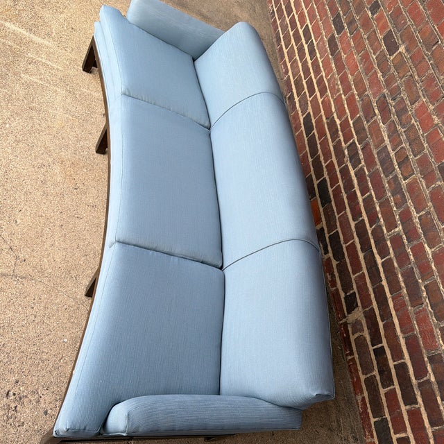 Curved Sofa Highest Quality Mid-Century Modern Sofa Dunbar Probber Attribution For Sale In Cleveland - Image 6 of 12
