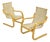 Alvar Aalto Model 406 Lounge Chairs (Pair) For Sale