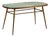 Brass and Glass Coffee Table, 1950s For Sale