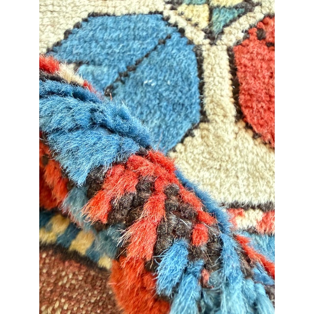 Textile Art Deco Geometric Wool Milas Rug, Turkey, 1970s For Sale - Image 7 of 16