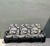 Vintage Black Rattan Sofa in Quadrille “Royal Journey” For Sale - Image 17 of 18