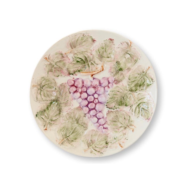 Mid 20th Century Midcentury Italian Faience Fruit Plates, S/4 For Sale - Image 5 of 10
