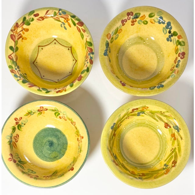 Terre E Provence Ceramic Rim Soup, Cereal or All Purpose Bowls - Set of 8 For Sale In Dallas - Image 6 of 9