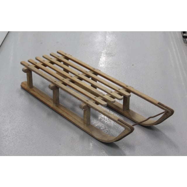 Wood Snow Sled, France, 1950s For Sale - Image 6 of 18