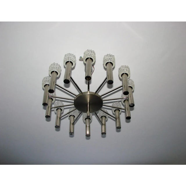 Vintage Metal Chandelier by Scolari, 1970s For Sale - Image 9 of 12