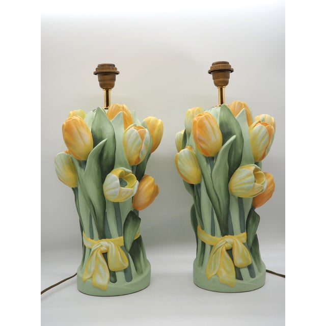 Vintage Tulip Table Lamps from Benab, Sweden, 1990s, Set of 2 For Sale - Image 13 of 13