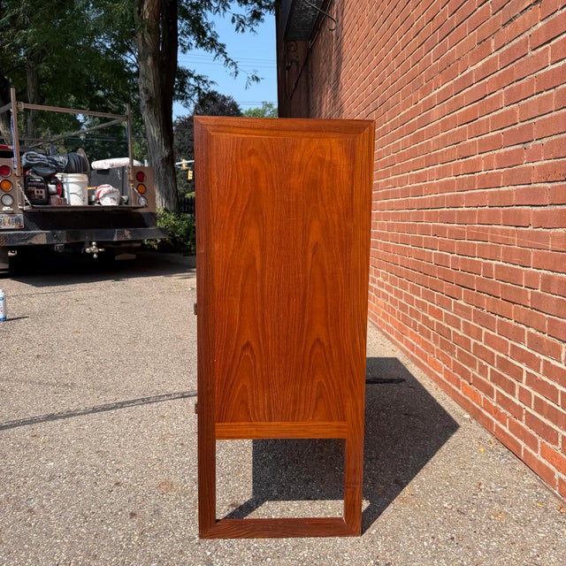 Brown 1960s Danish Modern Teak Drop-Down “Varié” Bar by Arne Wahl-Iversen for Ikea For Sale - Image 8 of 12