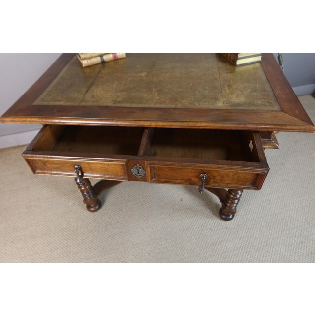 Louis XIII Style Writing Table in Natural Wood For Sale - Image 6 of 12