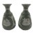 Vintage MCM Wedgwood Sage Jasperware Vases -Set of 2 For Sale