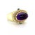 Contemporary David Yurman 14k Yellow Gold Cable Ring With Amethyst & Green Onyx – Size 7 For Sale - Image 3 of 7