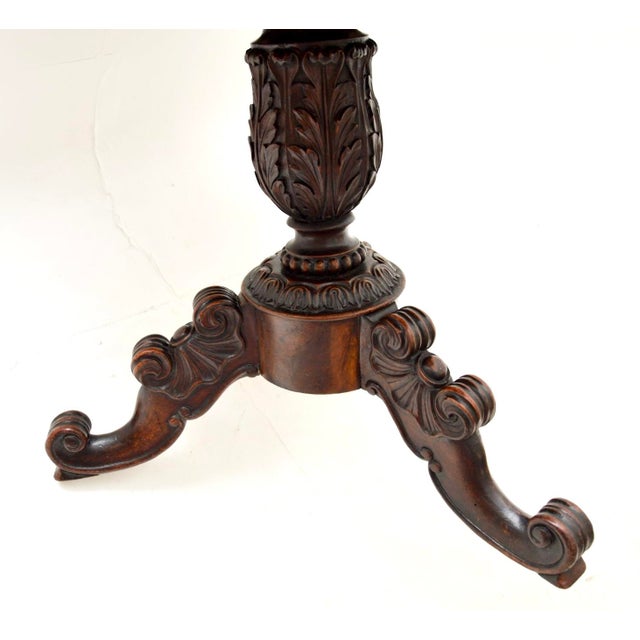 Wood Antique Victorian Burr Walnut Occasional / Coffee Table, 1840 For Sale - Image 7 of 9