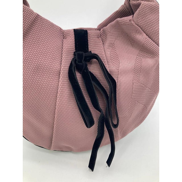 Textile Yves Saint Laurent Mauve Canvas Rive Gauche Shoulder Bag For Sale - Image 7 of 10