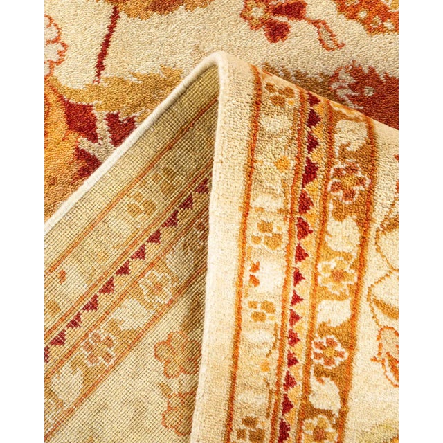 Eclectic Hand Knotted Area Rug, Ivory - 9' 1" x 12' 1" For Sale In New York - Image 6 of 9