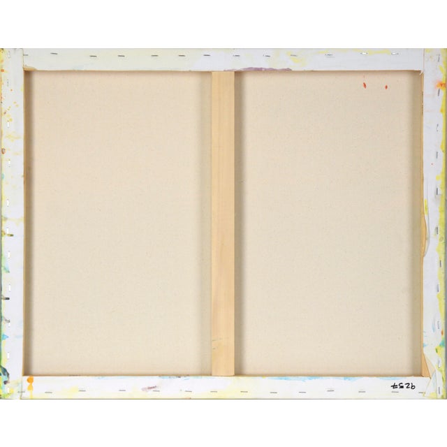 Blue Fire and Water - Abstract Expressionist Composition in Acrylic on Canvas by Charles David Francis For Sale - Image 8 of 8