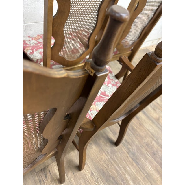 Vintage Bassett Spanish Mediterranean Italian Neoclassical Style Dining Chairs For Sale - Image 17 of 18