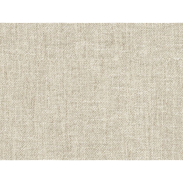 Contemporary Greta Left-Facing Sectional, Oatmeal Linen Swatch For Sale - Image 3 of 3