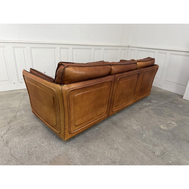 Leather Living Room Set from Roche Bobois, 1980s, Set of 4 For Sale - Image 13 of 18