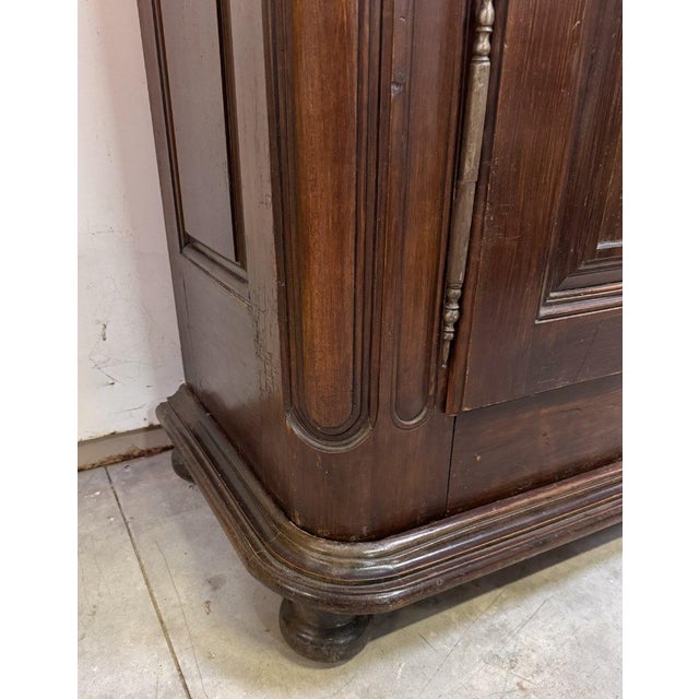 Louis XIII Alsatian Wardrobe in Walnut For Sale - Image 6 of 13