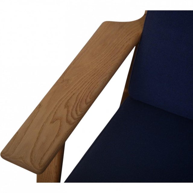 GE290 3-Seater Sofa in Oak by Hans J. Wegner, 1990s For Sale - Image 6 of 18