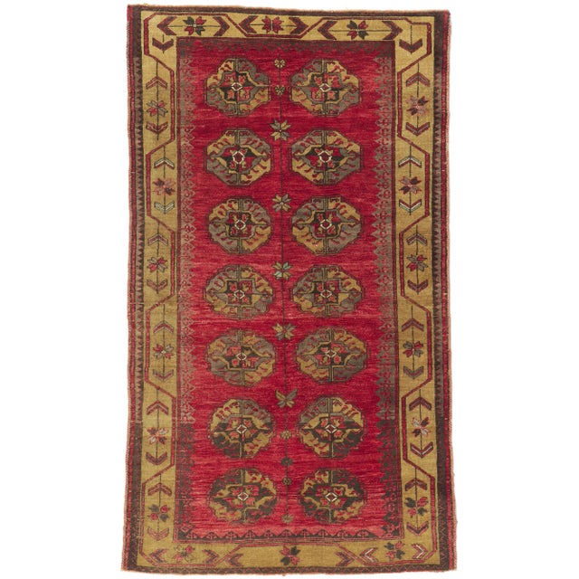 Vintage Turkish Oushak Turkoman Rug - 04'00 X 07'00 For Sale - Image 10 of 10