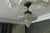 Art Deco French Frosted White Glass and Brass Ceiling Light, 1930s For Sale - Image 9 of 18