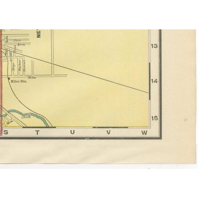 Antique Map of Cleveland The Forest City by Ran McNally, 1899 For Sale - Image 9 of 12