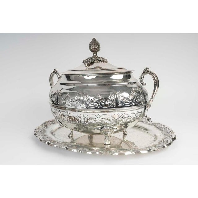 Silver-Plated Soup Tureen, 20th Century. For Sale - Image 5 of 8