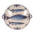 Delft Plate Fish Plate Drip Tray Handpainted Decorative Bowl Set of 2 For Sale