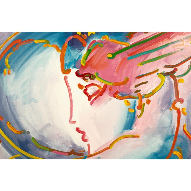2000 - 2009 Peter Max I Love the World 2000 Signed Serigraph on Paper 68/300 Framed Pop Art For Sale - Image 5 of 7