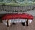 Late 20th Century Late 20th Century Traditional Oval Coctail Ottoman Fringe Trim For Sale - Image 5 of 9