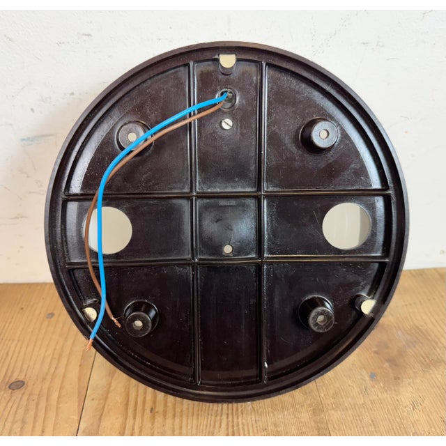 Industrial Bakelite Wall Light with Milk Glass, 1950s For Sale - Image 6 of 12
