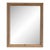 19th Century France Weathered Honey Oak Carved Oak Window-Pane Mirror For Sale