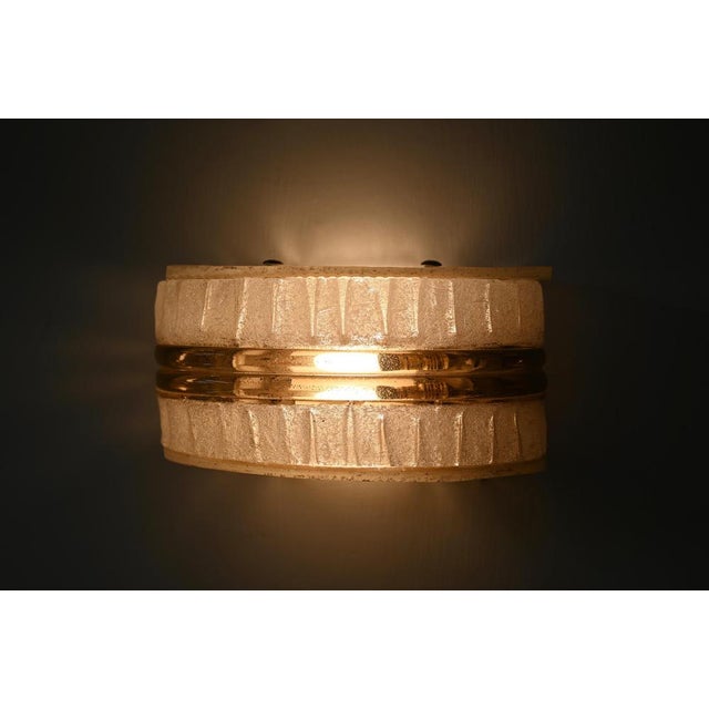Amber Murano Glass Sconce from AV Mazzega, Italy, 1960s For Sale - Image 15 of 17
