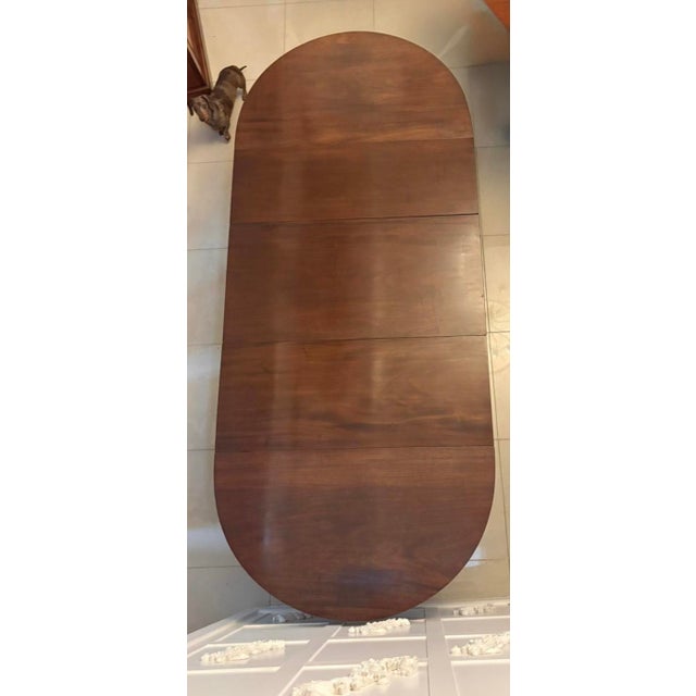 Antique Georgian Mahogany Extendable Triple Pillar Dining Table, 1800 For Sale - Image 4 of 18