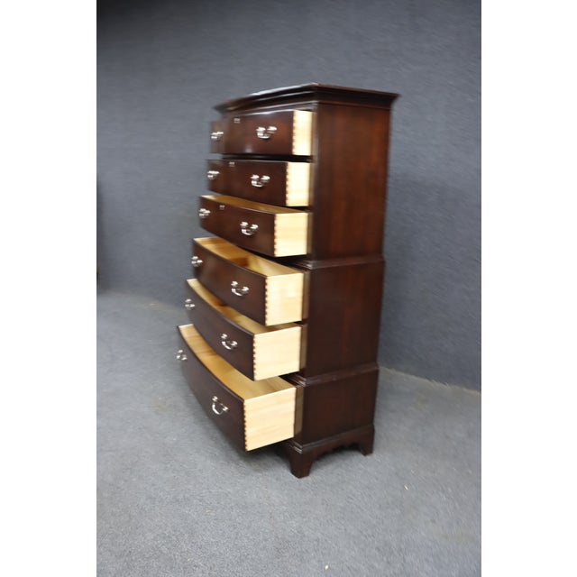 Wood Pennsylvania House New Standards by Steve Tyrell Cherry Chest on Chest For Sale - Image 7 of 13