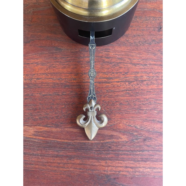 Wood Early 2000 Decorative Battery Operated French Style Hotel Pasquier Wall Clock For Sale - Image 7 of 8