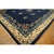 Art Deco 1920s Navy Blue Floral Deco Antique Chinese Peking Knotted Rug 11'9'' X 14'3'' For Sale - Image 3 of 12