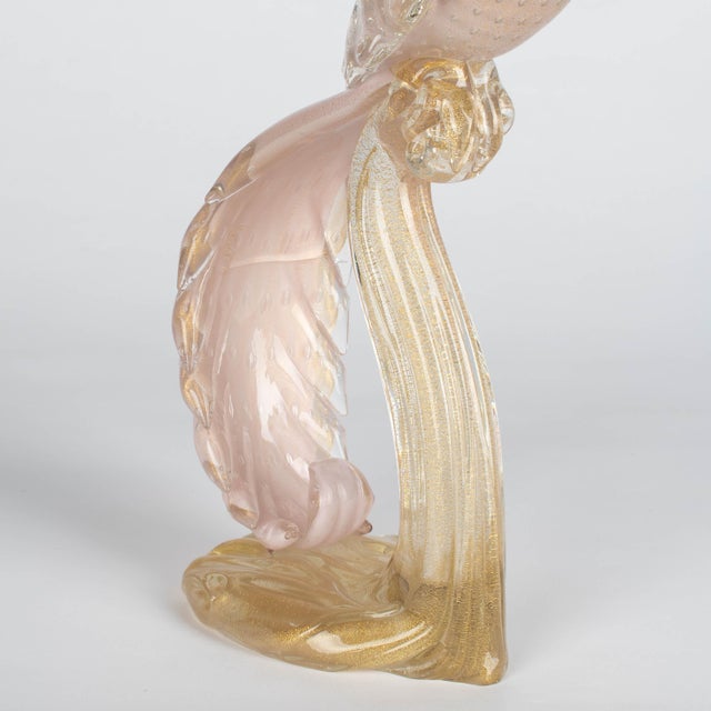 Pair of Murano Glass Barbini Birds of Paradise For Sale - Image 12 of 13