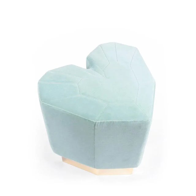 Mint Green Queen Heart Stool by Royal Stranger For Sale - Image 12 of 12