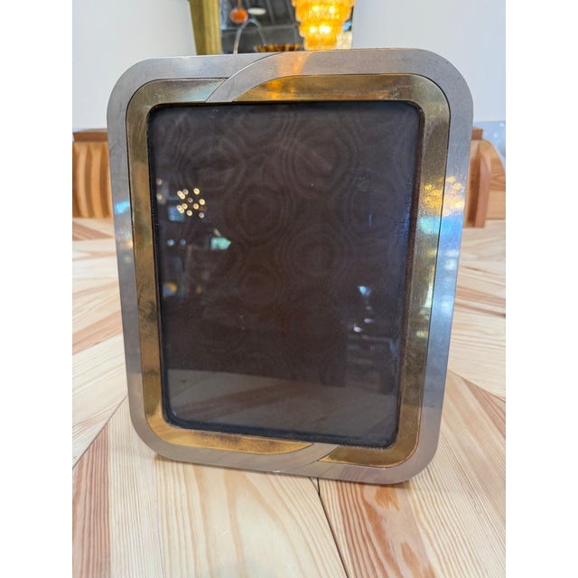 Vintage Mixed Metal Picture Frame For Sale In Los Angeles - Image 6 of 7