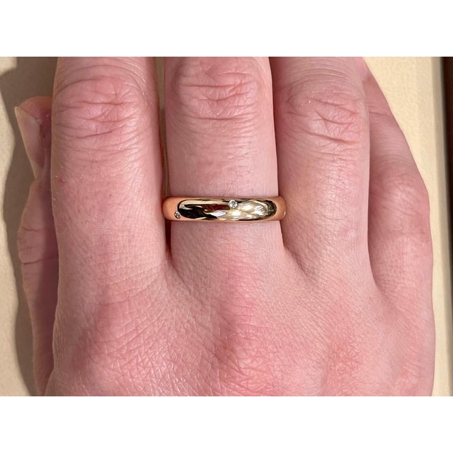 6 Flush Set Bezel Diamond Eternity Wedding Band in 18 Karat Yellow Gold Size 10.5 Very clean and shiny diamonds. This...