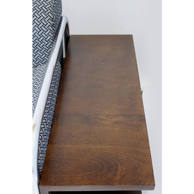 Blue Bauhaus Tubular Steel Sofa by Robert Slezak, 1930s For Sale - Image 8 of 18