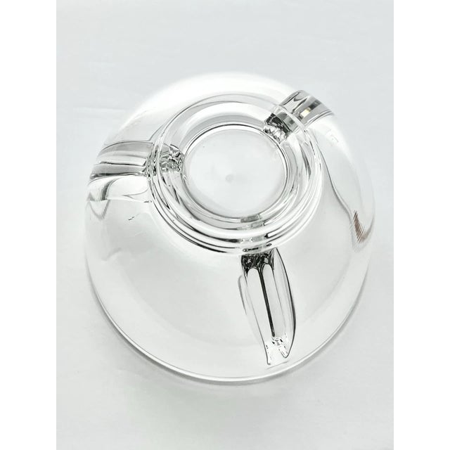 1950s Fostoria “Mademoiselle” 3 Seafood Meat Ice Dishes & Short Glass Inserts For Sale In Dallas - Image 6 of 9