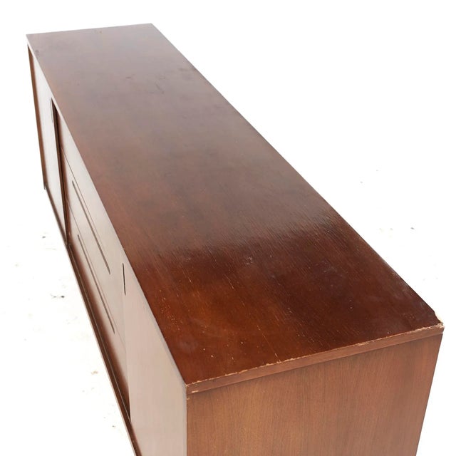Founders Style Mid Century Walnut Credenza For Sale - Image 10 of 10