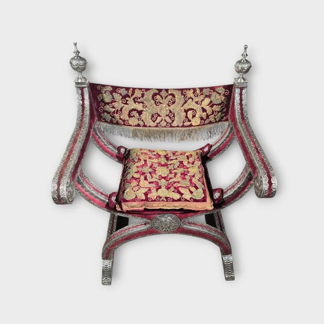 Mexican Colonial Silver Armchairs, 1750s, Set of 2 For Sale - Image 10 of 17