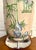 Vintage Hand-Painted Chinoiserie Butterfly Porcelain Table Lamp on Lucite Base For Sale In Los Angeles - Image 6 of 12