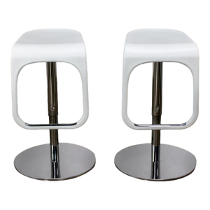 Early 21st Century Modern Vintage Ikea Urban Barstools Made in Italy by Carl Ojerstam a Pair