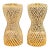 Pair of Vintage Murano Glass Lattice Lamps For Sale