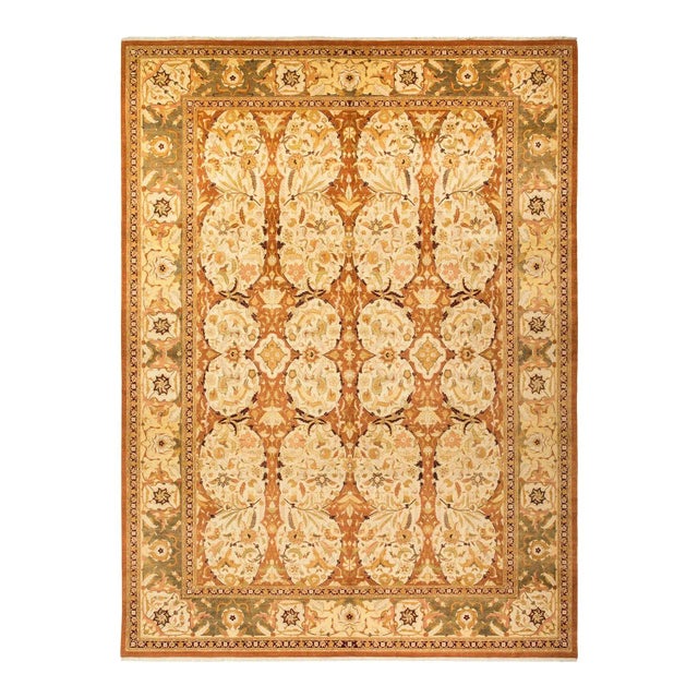 Mogul Collection Hand-Knotted Area Rug - Brown Collection 10' 3" X 13' 10" For Sale - Image 10 of 10