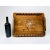 Rustic Vintage Handcrafted Wood Bar Tray With Pyrography Sailing Ship For Sale - Image 3 of 8